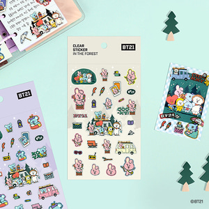 [BT21] 클리어 스티커 [in the forest]